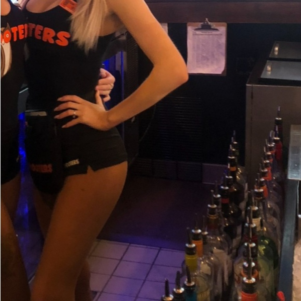 Black and Orange Logo Tank Top and Shorts